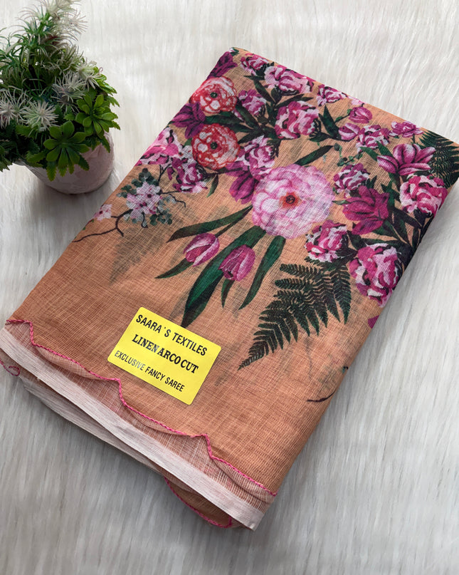 Linen Cotton Saree Offer - LCS 105