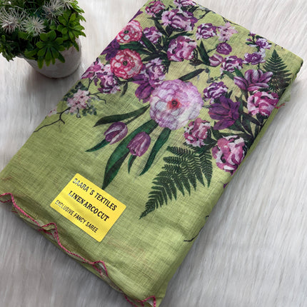 Linen Cotton Saree Offer - LCS 106