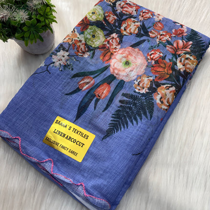 Linen Cotton Saree Offer - LCS 108