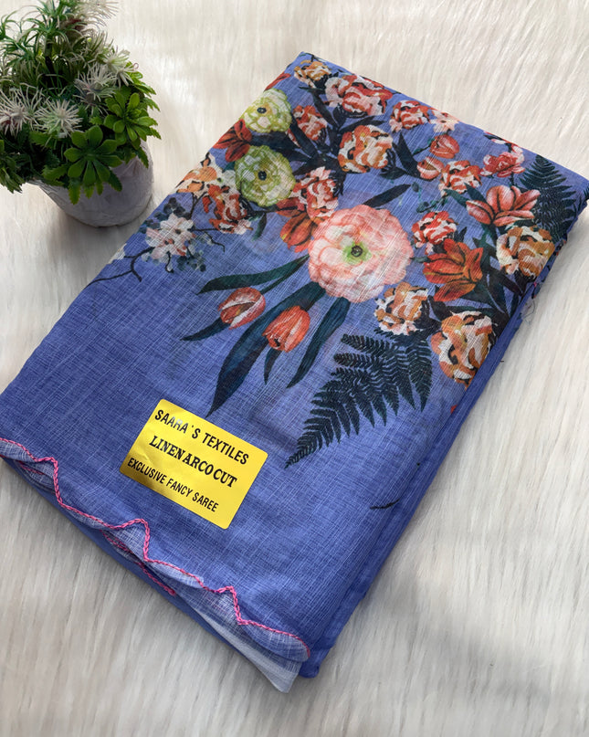 Linen Cotton Saree Offer - LCS 108