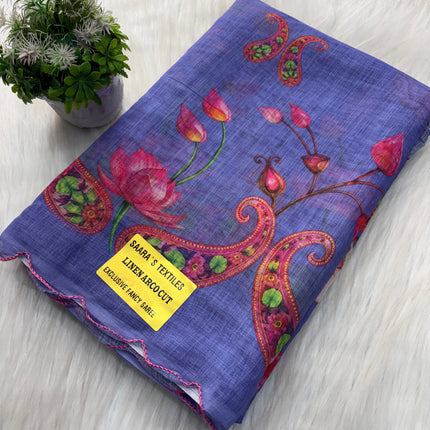 Linen Cotton Saree Offer - LCS 109