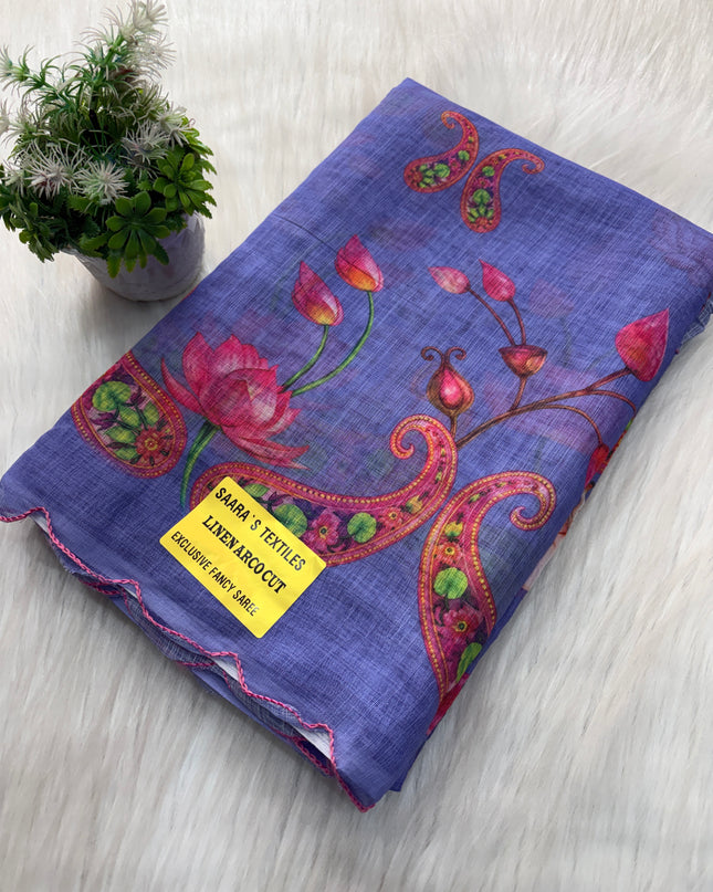 Linen Cotton Saree Offer - LCS 109