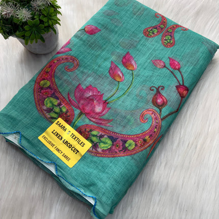 Linen Cotton Saree Offer - LCS 110