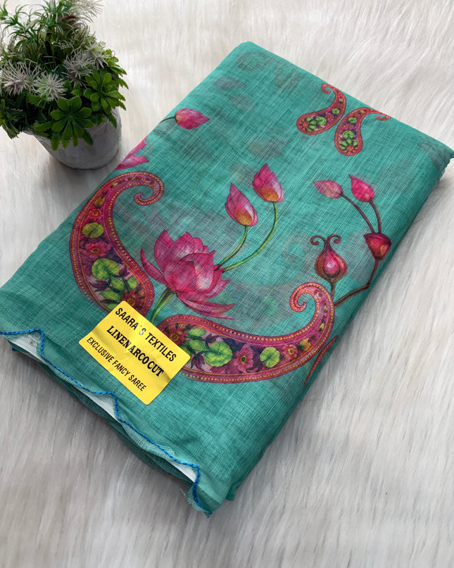 Linen Cotton Saree Offer - LCS 110
