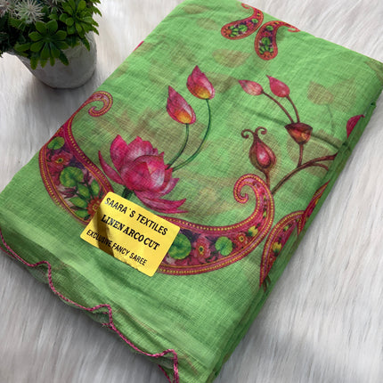 Linen Cotton Saree Offer - LCS 111