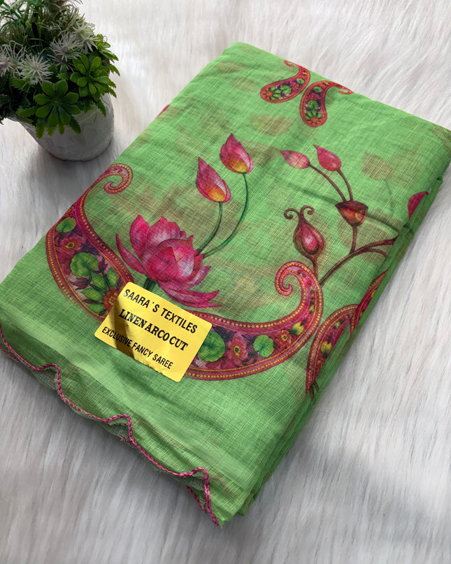 Linen Cotton Saree Offer - LCS 111