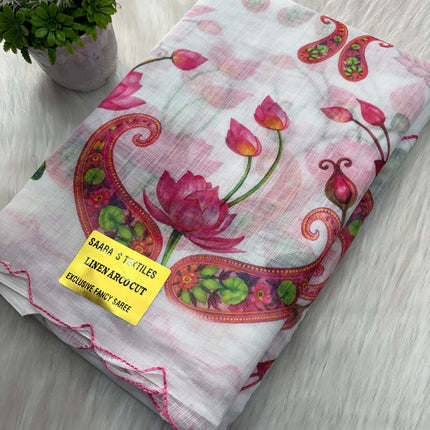 Linen Cotton Saree Offer - LCS 115