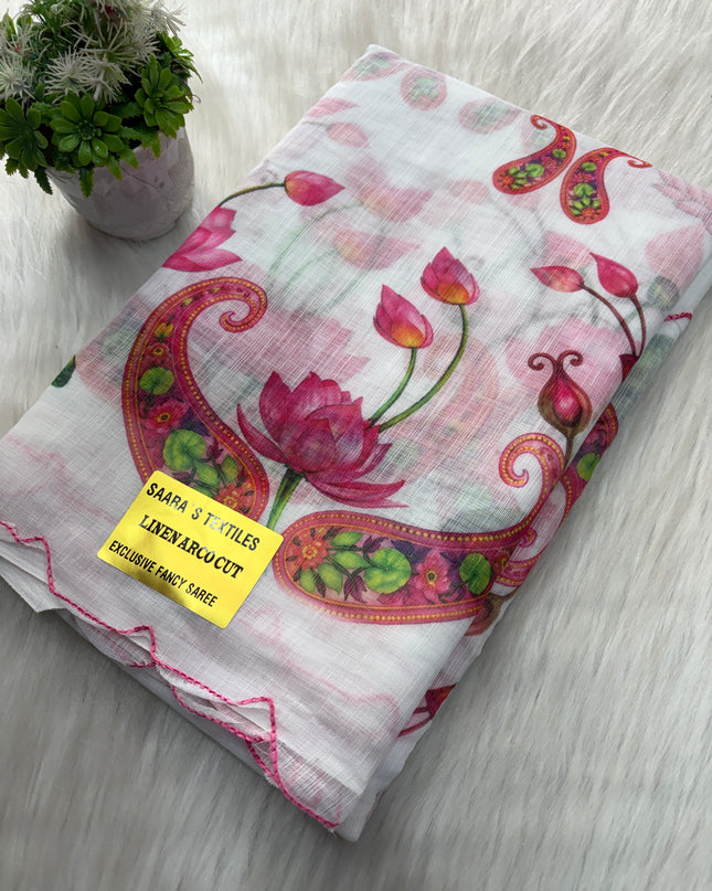 Linen Cotton Saree Offer - LCS 115