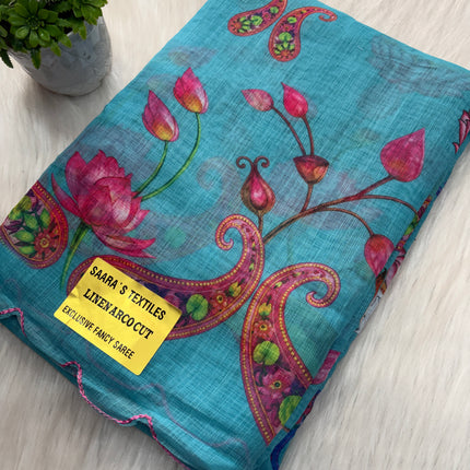 Linen Cotton Saree Offer - LCS 116