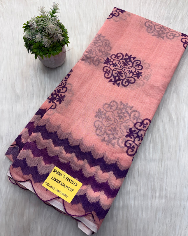 Linen Cotton Saree Offer - LCS 117
