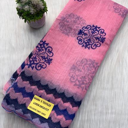 Linen Cotton Saree Offer - LCS 118