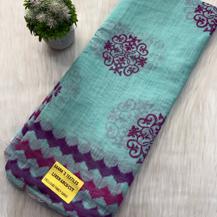 Linen Cotton Saree Offer - LCS 119