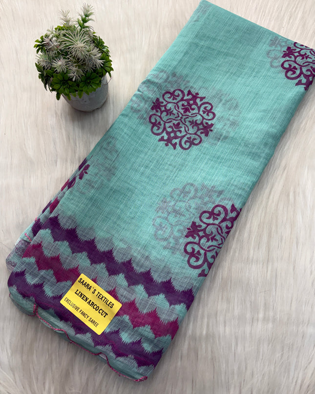 Linen Cotton Saree Offer - LCS 119
