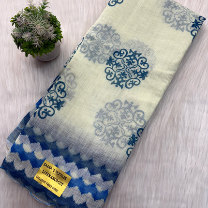 Linen Cotton Saree Offer - LCS 120