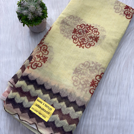 Linen Cotton Saree Offer - LCS 121