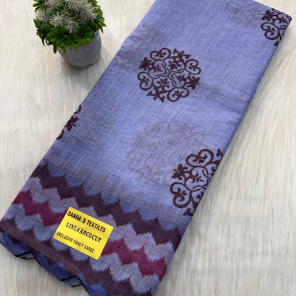 Linen Cotton Saree Offer - LCS 122