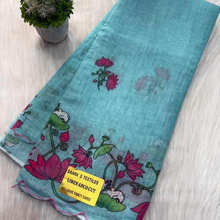 Linen Cotton Saree Offer - LCS 124