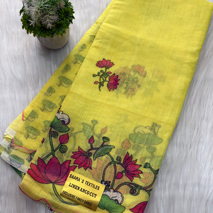 Linen Cotton Saree Offer - LCS 125
