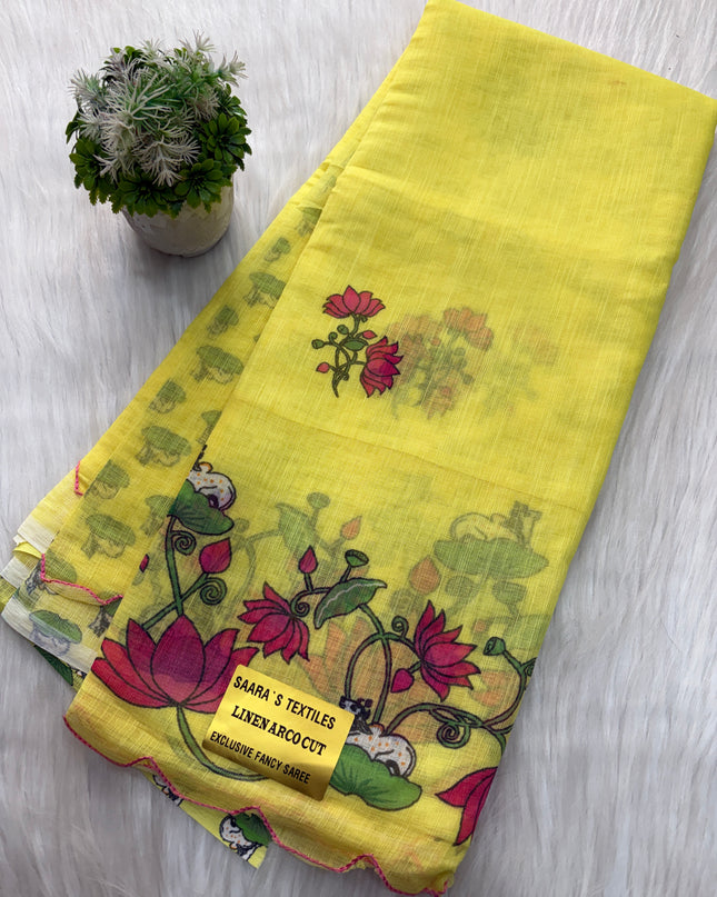 Linen Cotton Saree Offer - LCS 125