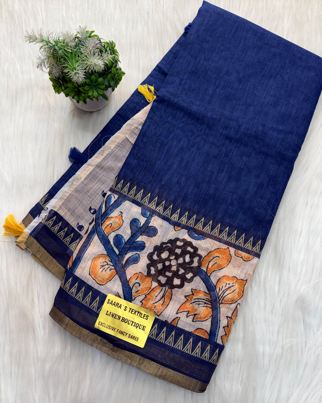 Linen Cotton Saree Offer - LCS 127