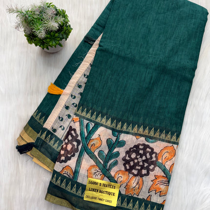 Linen Cotton Saree Offer - LCS 130