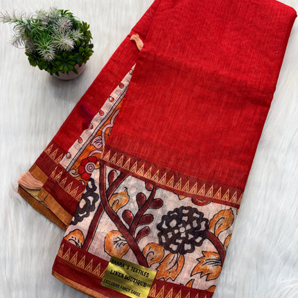 Linen Cotton Saree Offer - LCS 131