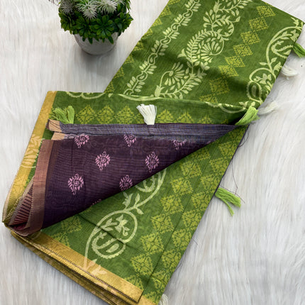 Linen Cotton Saree Offer - LCS 101