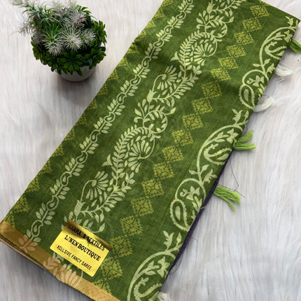 Linen Cotton Saree Offer - LCS 101