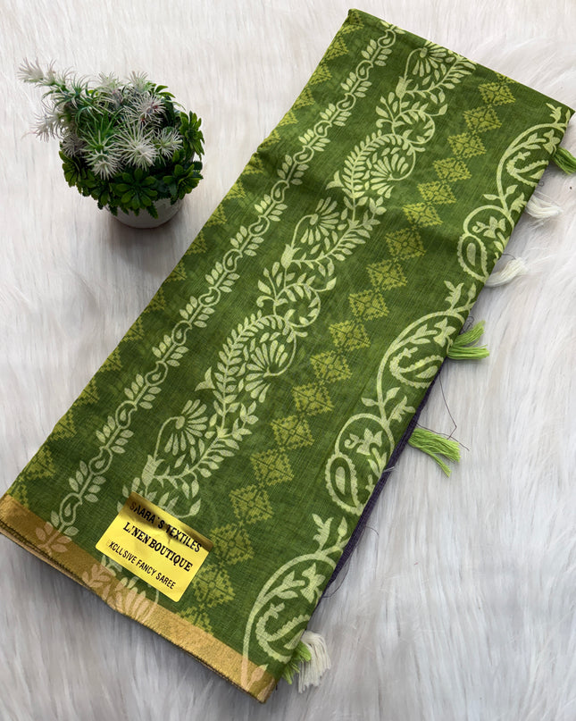 Linen Cotton Saree Offer - LCS 101