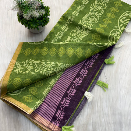 Linen Cotton Saree Offer - LCS 101