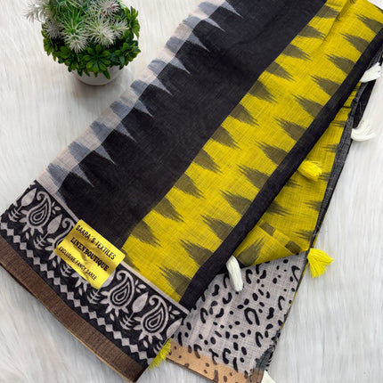 Linen Cotton Saree Offer - LCS 135