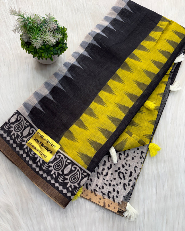 Linen Cotton Saree Offer - LCS 135
