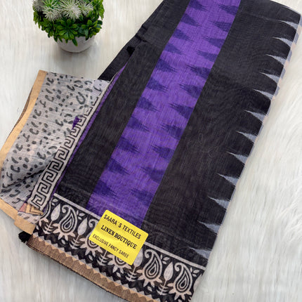 Linen Cotton Saree Offer - LCS 137
