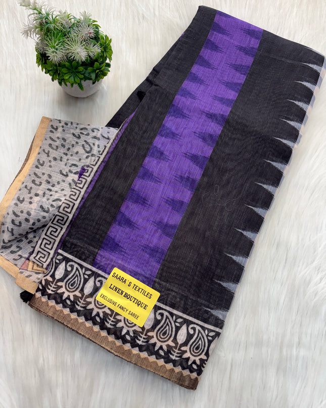 Linen Cotton Saree Offer - LCS 137