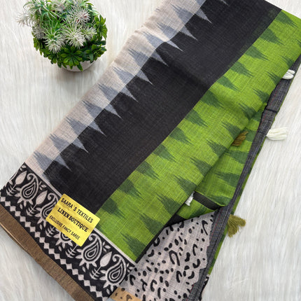 Linen Cotton Saree - LCS 138