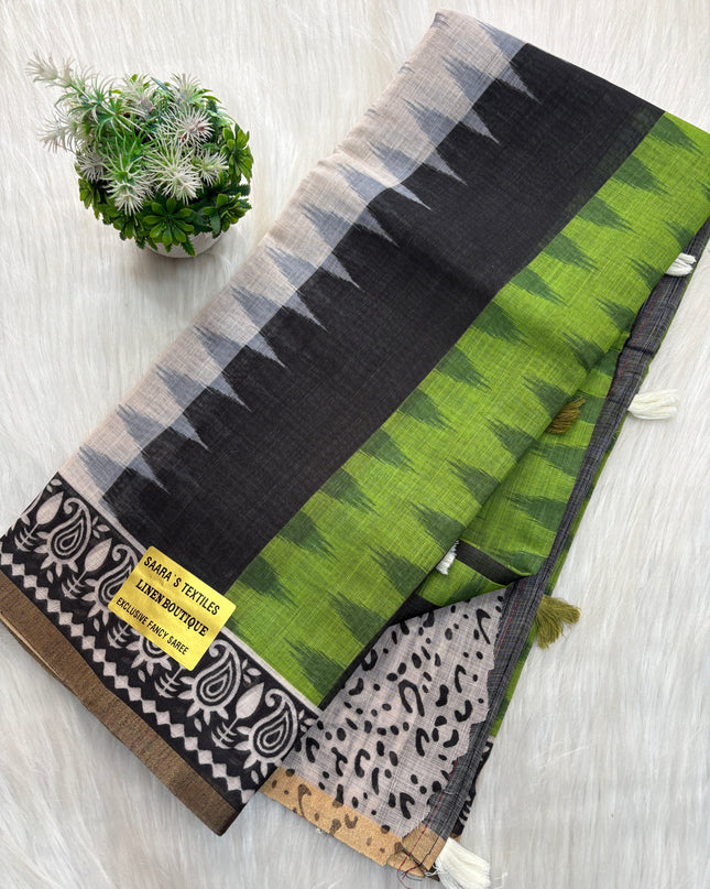 Linen Cotton Saree - LCS 138