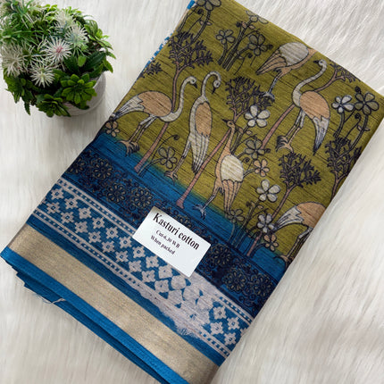 Kasturi Cotton Saree – Lightweight Comfort. Timeless Beauty. Everyday Luxury