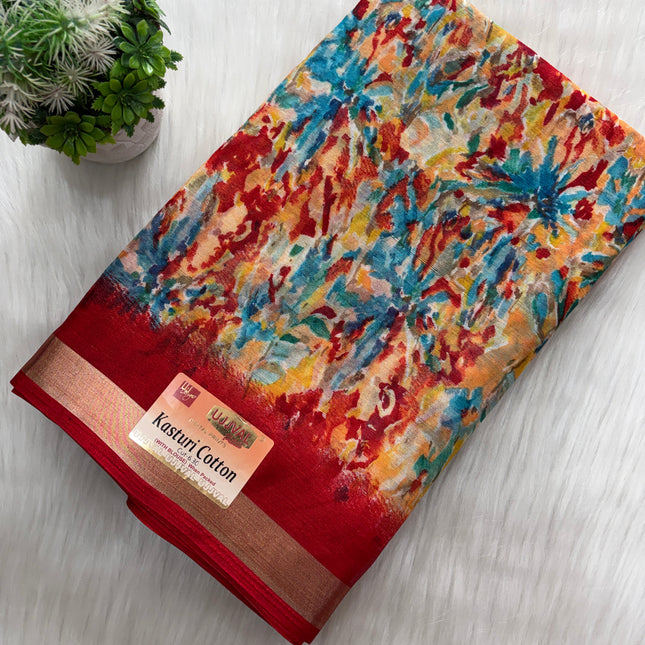 Kasturi Cotton Saree – Effortless Grace, Everyday Luxury