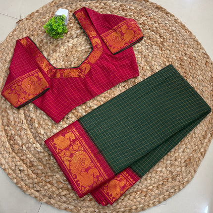 Saree with Stitched Blouse - (SIZE-38 -42) - SWSB 728