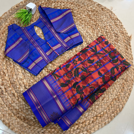 Saree With Stitched Blouse - (SIZE-36-40) - SWSB 765