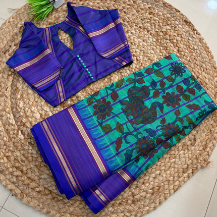 Saree With Stitched Blouse - (SIZE-36-40) - SWSB 764