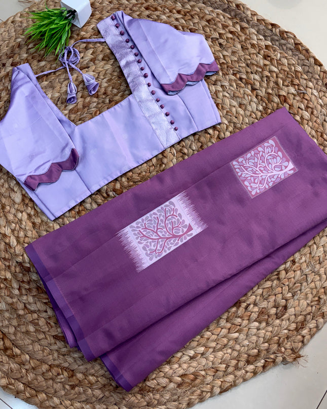 Saree With Stitched Blouse - (SIZE-34-38) - SWSB 747