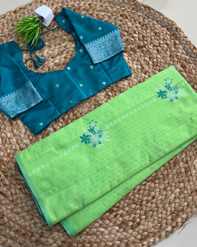 Saree With Stitched Blouse - (SIZE-34-38) - SWSB 748