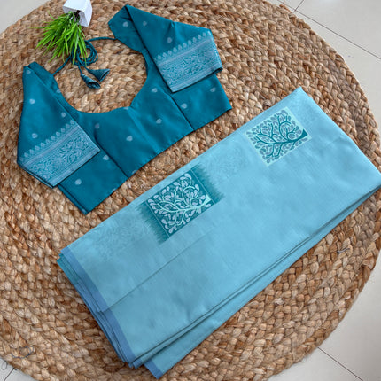 Saree With Stitched Blouse - (SIZE-34-38) - SWSB 743