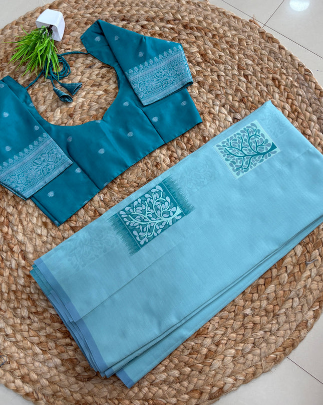 Saree With Stitched Blouse - (SIZE-34-38) - SWSB 743