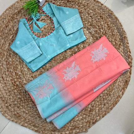 Saree With Stitched Blouse - (SIZE-34-38) - SWSB 744