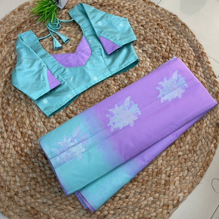 Saree With Stitched Blouse - (SIZE-36-40) - SWSB 755