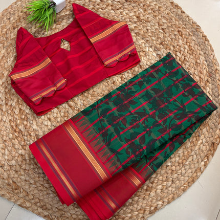 Saree With Stitched Blouse - (SIZE-34-38) - SWSB 745