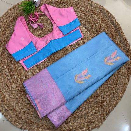 Saree With Stitched Blouse  - (SIZE-36-40) - SWSB 757
