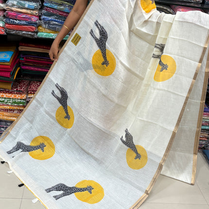 Linen Cotton Saree Offer - LCS 102